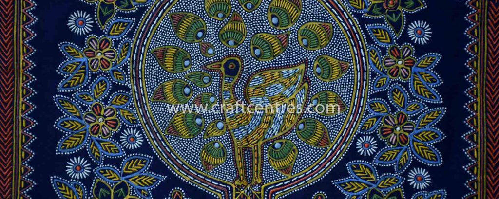 Traditional tree of life rogan art painting by Ashish kansara from Madhapar