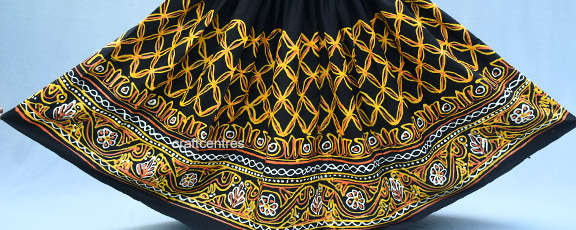 Rogan Art painting Saree and lehenga by Ashish Kansara from Madhapar